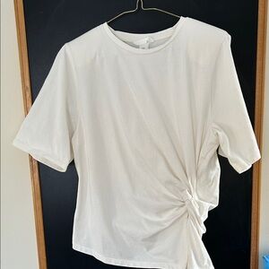 H & M | Cream Women's Knot Top | Size Medium
